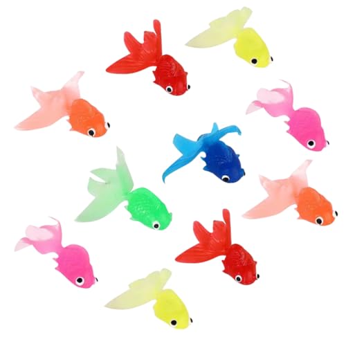 SKISUNO 10 Stück Teiliges Realistische Lebensechte Kunstfische aus Umweltfreundlichem TPR Material Große Bunte Schwimmende Zierfische für Aquarium und Teichdekoration Langlebige Aquarium SKISUNO 10 Stück Teiliges Realistische Lebensechte Kunstfische aus Umweltfreundlichem TPR Material Große Bunte Schwimmende Zierfische für Aquarium und Teichdekoration Langlebige Aquarium von SKISUNO