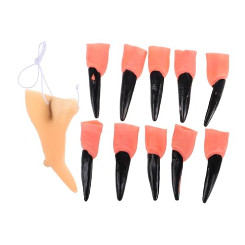 SKISUNO 11 Stück Teiliges Halloween Hexen-Nase und Schwarze Fake Fingernägel Langspitzig Langlebig Cosplay Deko Zubehör für Festival Kostüm Party Verkleidung SKISUNO 11 Stück Teiliges Halloween Hexen-Nase und Schwarze Fake Fingernägel Langspitzig Langlebig Cosplay Deko Zubehör für Festival Kostüm Party Verkleidung von SKISUNO