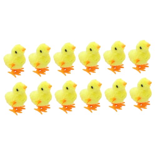 SKISUNO 12 Stück Teiliges Aufziehspielzeug Wind Up Küken Gelb Kinderfreundliches Hühnchenspielzeug zum Springen und Laufen Fördert Hand Auge Koordination als Partyspielzeug und Niedliche SKISUNO 12 Stück Teiliges Aufziehspielzeug Wind Up Küken Gelb Kinderfreundliches Hühnchenspielzeug zum Springen und Laufen Fördert Hand Auge Koordination als Partyspielzeug und Niedliche von SKISUNO