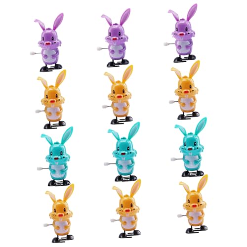 SKISUNO 12 Stück Teiliges Aufziehspielzeug mit Bunten Hasen Langlebige Kunststoff Wind Up Tiere Springende und Laufende Kaninchen für Ostern Mitgebsel für Kindergeburtstag und Reise SKISUNO 12 Stück Teiliges Aufziehspielzeug mit Bunten Hasen Langlebige Kunststoff Wind Up Tiere Springende und Laufende Kaninchen für Ostern Mitgebsel für Kindergeburtstag und Reise von SKISUNO