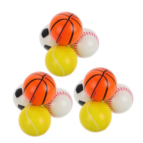 SKISUNO 12 Stück Teiliges PU Schaumstoff Mini Sportbälle Weiche Stressbälle mit Basketball Baseball Fußball und Tennis als Partygeschenke für Handübungen Entspannung und Sportmottos SKISUNO 12 Stück Teiliges PU Schaumstoff Mini Sportbälle Weiche Stressbälle mit Basketball Baseball Fußball und Tennis als Partygeschenke für Handübungen Entspannung und Sportmottos von SKISUNO