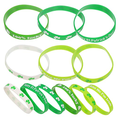 SKISUNO 12St st. Patricks Day Armband kreatives gestalten partydekoration Paar irische Festivalgeschenke Armbänder Ornament Festival präsentiert Partyzubehör Kleidung Partybedarf Irland von SKISUNO