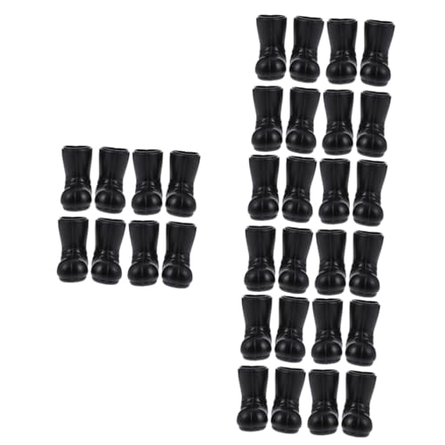 SKISUNO 16 Paar Mini Stiefel Puppenhaus Weihnachtsmann Stiefel Schuhe Puppenhaus Dekorationen Miniatur Weihnachtsstiefel Dekorationen Mini Weihnachtsmann Stiefel Mikro von SKISUNO