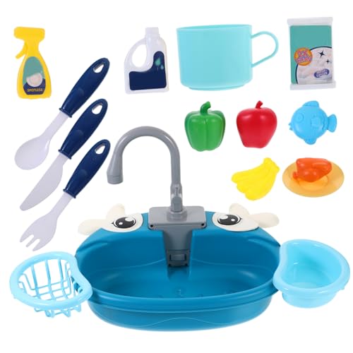 SKISUNO 1Satz Küchenspüle mit Fließendem Wasser für Kleinkinder Interaktives Rollenspielset mit Wasserkreislaufsystem für Kreatives und Lernen für Jungen SKISUNO 1Satz Küchenspüle mit Fließendem Wasser für Kleinkinder Interaktives Rollenspielset mit Wasserkreislaufsystem für Kreatives und Lernen für Jungen von SKISUNO