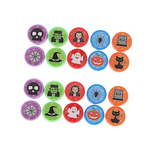 SKISUNO 2 Boxen Halloween Stempel Festival Siegelspielzeug Kürbisstempel Halloween Siegelspielzeug Strumpffüller Kinderstempel Halloween Süßes Oder Saures Spielzeug Kinder von SKISUNO