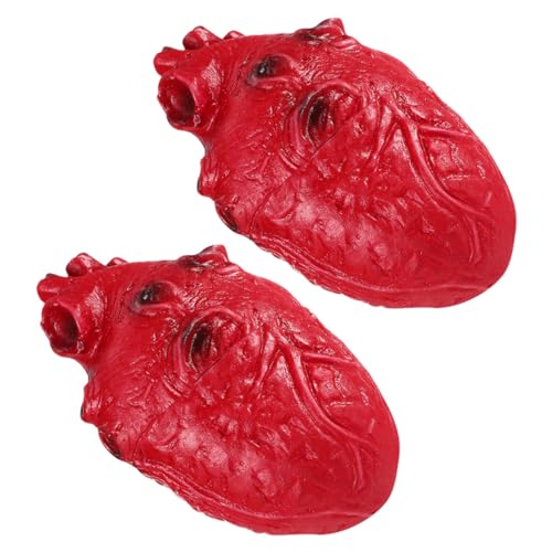 SKISUNO 2 Stück Halloween Deko Realistische Blutige Herzmodelle Gruselige Spukhaus-Dekoration Leichte und Kompakte Halloween Requisiten für Party und Schaurige Atmosphäre SKISUNO 2 Stück Halloween Deko Realistische Blutige Herzmodelle Gruselige Spukhaus-Dekoration Leichte und Kompakte Halloween Requisiten für Party und Schaurige Atmosphäre von SKISUNO