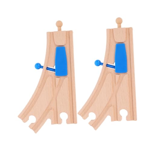 SKISUNO 2 Stück Holzschienen Weiche Set für Holzeisenbahn Kompatibel mit Major Brands Zubehör zur Feinmotorik Kreativität und Räumliches Denken SKISUNO 2 Stück Holzschienen Weiche Set für Holzeisenbahn Kompatibel mit Major Brands Zubehör zur Feinmotorik Kreativität und Räumliches Denken von SKISUNO