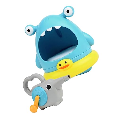 SKISUNO Badewannenspielzeug Baby 2er Set Shark Bubble Bath Manuelle Seifenblasenmaschine Für Ideales Badespielzeug Für Die Badewanne Fördert Spaß Und Kreativität Beim von SKISUNO