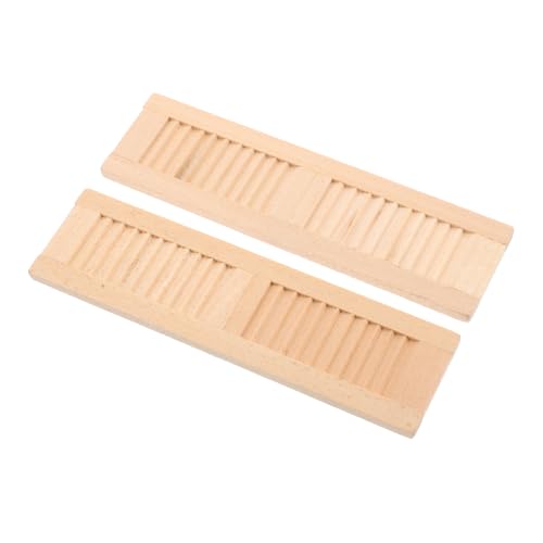 SKISUNO 2 Stück Maßstab Robustes Mini Möbel Dekor für Puppenhaus Fenster Detailreich und Sicher für Basteln SKISUNO 2 Stück Maßstab Robustes Mini Möbel Dekor für Puppenhaus Fenster Detailreich und Sicher für Basteln von SKISUNO