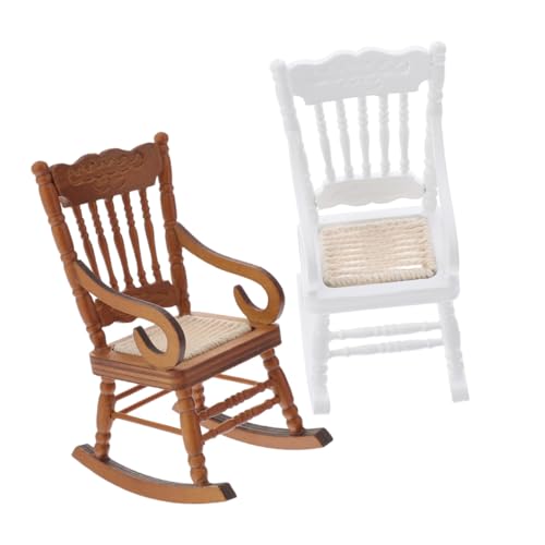 SKISUNO 2 Stück Maßstab Vintage Puppenhaus Möbel Dekoratives Feengarten Zubehör SKISUNO 2 Stück Maßstab Vintage Puppenhaus Möbel Dekoratives Feengarten Zubehör von SKISUNO