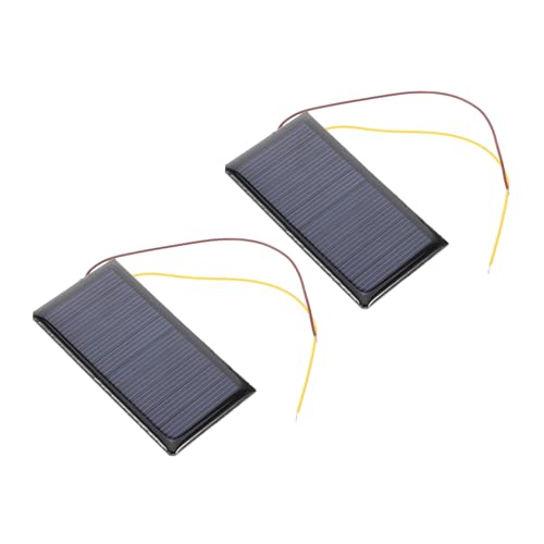 SKISUNO 2 Stück Mini-solarpanel 5 V DIY-kit Kleine Solarzellen Mit Kabel Für Elektrospielzeug Stem-projekte Und Tragbare Solarstromlösungen von SKISUNO