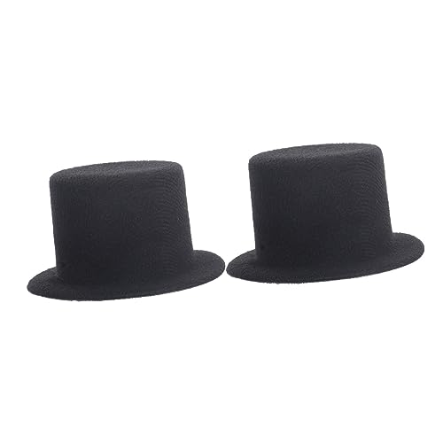 SKISUNO 2 Stück Miniatur doll hüte Handgefertigte Mini Schwarzem Filz für Kinderbasteln Puppenzubehör DIY Dekoration SKISUNO 2 Stück Miniatur doll hüte Handgefertigte Mini Schwarzem Filz für Kinderbasteln Puppenzubehör DIY Dekoration von SKISUNO