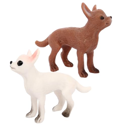 SKISUNO 2 Stück Realistische Mini Hundefigur Detailgetreue Chihuahua Modelle aus Robustem Material Kindgerechtes Lernspielzeug und Dekorative Miniatur für Zuhause und Tischdeko SKISUNO 2 Stück Realistische Mini Hundefigur Detailgetreue Chihuahua Modelle aus Robustem Material Kindgerechtes Lernspielzeug und Dekorative Miniatur für Zuhause und Tischdeko von SKISUNO