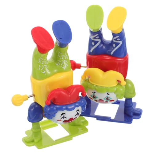 SKISUNO Vintage Clown Spielzeug Aufzieh-actionfiguren 2er Set Für Jungen Und Mädchen Süßes Oder Saures Party-Dekorationen von SKISUNO