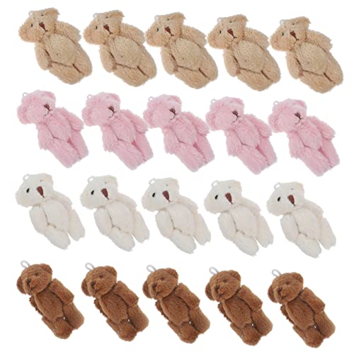 SKISUNO 20 Stück Mini Plüschbären Kleine Bären Für Babypartys Miniaturbären Minibären Winzige Bären Zum Basteln Kleine Bären Stofftiere Kleine Bären Massen Minibären Zum Basteln von SKISUNO