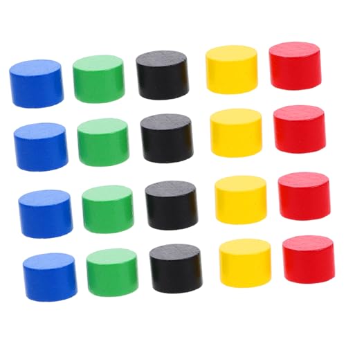 SKISUNO 20stücke Mini Holzspiel Figuren Für Schach Und Dame Langlebige Holzspielzeuge Bunte Zylinderformen Für Brettspiele Und Mathematikunterricht SKISUNO 20stücke Mini Holzspiel Figuren Für Schach Und Dame Langlebige Holzspielzeuge Bunte Zylinderformen Für Brettspiele Und Mathematikunterricht von SKISUNO