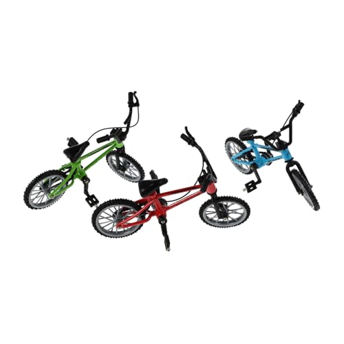 SKISUNO 3 Sätze Mini Finger Bike Modell aus Bewegliche Räder und Pedale Pädagogisches und Dekoratives Sammlerstück für Erwachsene Farbig Rot Blau Grün SKISUNO 3 Sätze Mini Finger Bike Modell aus Bewegliche Räder und Pedale Pädagogisches und Dekoratives Sammlerstück für Erwachsene Farbig Rot Blau Grün von SKISUNO