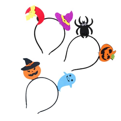 SKISUNO 3 Stück Halloween Stirnband Kürbis Geist Haarspange Haarschmuck Cartoon Stirnband Kinder Haarreifen Halloween Kinder Haarspange Kinder Stirnband Halloween Haarband von SKISUNO