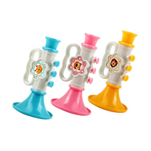 SKISUNO 3 Stück Teiliges Buntes Kindertrompeten aus Sicherem Kunststoff Realistische Klangspielzeuge für Pädagogische Musikinstrumente für Kindergarten und Musikalische Früherziehung SKISUNO 3 Stück Teiliges Buntes Kindertrompeten aus Sicherem Kunststoff Realistische Klangspielzeuge für Pädagogische Musikinstrumente für Kindergarten und Musikalische Früherziehung von SKISUNO