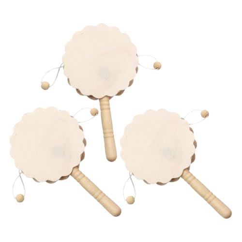 SKISUNO 3 Stück Teiliges Holz Klapper Trommel Bastelset Geruchsfreies DIY Malspielzeug für Fördert Kreativität Handfertigkeit und Konzentration als Holzdeko und Pädagogisches SKISUNO 3 Stück Teiliges Holz Klapper Trommel Bastelset Geruchsfreies DIY Malspielzeug für Fördert Kreativität Handfertigkeit und Konzentration als Holzdeko und Pädagogisches von SKISUNO