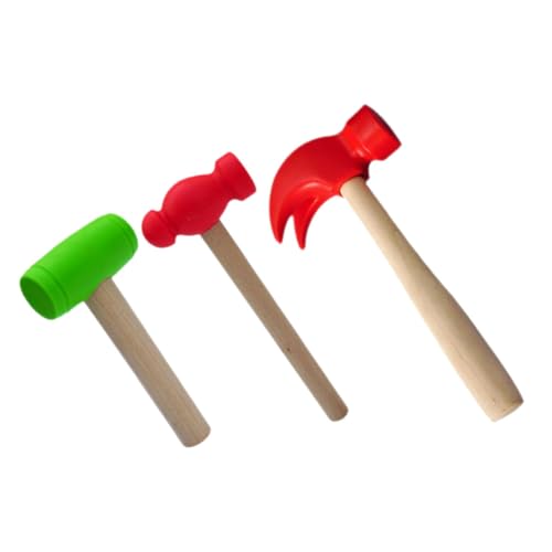 SKISUNO 3 Stück Teiliges Holzspielzeug Hammer Leichte Kinderwerkzeuge aus Sicherem Holz Fördert Motorik Hand Auge Koordination für Kindergeburtstag und Rollenspiele SKISUNO 3 Stück Teiliges Holzspielzeug Hammer Leichte Kinderwerkzeuge aus Sicherem Holz Fördert Motorik Hand Auge Koordination für Kindergeburtstag und Rollenspiele von SKISUNO