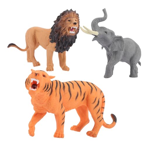 SKISUNO 3 Stück Teiliges Wildtier aus Kunststoff Realistische Waldtiere und Tigerfiguren Pädagogisches Junge Mädchen Lernspielzeug für Fantasievolles und Tiererkennung SKISUNO 3 Stück Teiliges Wildtier aus Kunststoff Realistische Waldtiere und Tigerfiguren Pädagogisches Junge Mädchen Lernspielzeug für Fantasievolles und Tiererkennung von SKISUNO