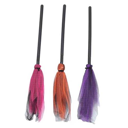SKISUNO 3 Stücke Hexenbesen Dunkel Halloween Hexenhut schick Hexenzubehör Hexenkostüm Cosplay Kostümdekoration Halloween-Raumdekoration Spuk Tanzender Besen Plastik SKISUNO 3 Stücke Hexenbesen Dunkel Halloween Hexenhut schick Hexenzubehör Hexenkostüm Cosplay Kostümdekoration Halloween-Raumdekoration Spuk Tanzender Besen Plastik von SKISUNO