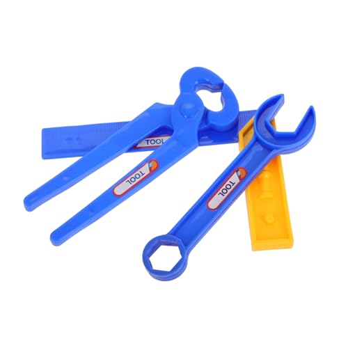 SKISUNO 3-Teiliges Set Reparaturspielzeug für Kinder Spielzeug Reparatur Schraubenspielzeug Kinder werkzeugkasten Spielzeug für Jungs Spielzeug für Kleinkinder Spielzeugbagger Plastik Blue von SKISUNO