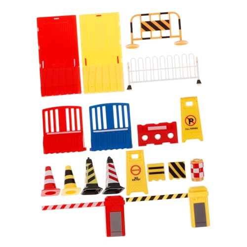SKISUNO 32 Stück Teiliges Verkehrsbarrieren Spielset aus Langlebigem Realistische Miniatur Verkehrsschilder für Pädagogisches zur Verkehrserziehung und Fantasievollen Straßensimulation im SKISUNO 32 Stück Teiliges Verkehrsbarrieren Spielset aus Langlebigem Realistische Miniatur Verkehrsschilder für Pädagogisches zur Verkehrserziehung und Fantasievollen Straßensimulation im von SKISUNO