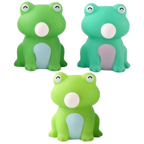 SKISUNO 3pcs Frog Squeeze Spielzeug Stress Dekompression Spielzeug Lustiger Sensorischer Zappel Für Kinder Und Erwachsene von SKISUNO