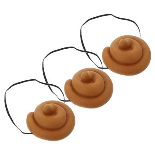 SKISUNO 3pcs Simulation Poop Hut Lustige Simulation Poop Form Kopfschmuck Poop Hut Streich Für Party von SKISUNO