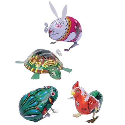 SKISUNO 4 Stück Teiliges Aufziehspielzeug aus mit Bunten Tiermotiven Batteriefrei und Energiesparend Pädagogisch für Jungen und Mädchen Ab Jahren SKISUNO 4 Stück Teiliges Aufziehspielzeug aus mit Bunten Tiermotiven Batteriefrei und Energiesparend Pädagogisch für Jungen und Mädchen Ab Jahren von SKISUNO