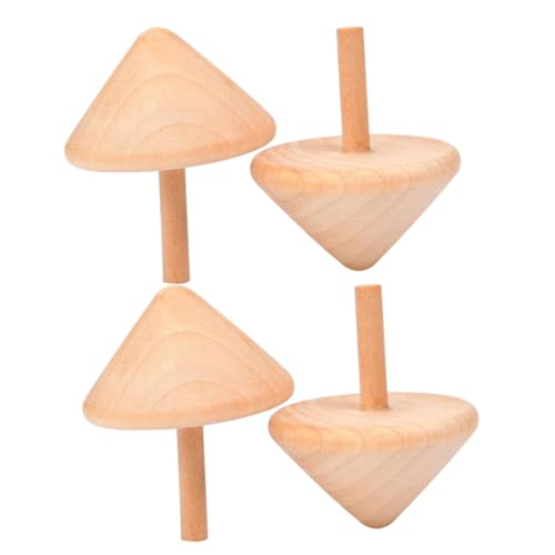 SKISUNO 4 Stück Teiliges Holz kreiselspielzeug für Tragbar Schnelles Drehen Fördert Hand Auge koordination Lustiges Lernspielzeug für Drinnen und Draußen als Partygeschenk SKISUNO 4 Stück Teiliges Holz kreiselspielzeug für Tragbar Schnelles Drehen Fördert Hand Auge koordination Lustiges Lernspielzeug für Drinnen und Draußen als Partygeschenk von SKISUNO