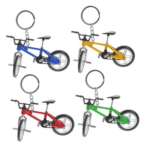 SKISUNO 4 Stück Teiliges Miniatur Finger Mountainbike Modell Schlüsselanhänger Detailgetreues Fahrrad Modell Dekorativer Taschenanhänger für Schlüssel Rucksack Auto Sammlerstück SKISUNO 4 Stück Teiliges Miniatur Finger Mountainbike Modell Schlüsselanhänger Detailgetreues Fahrrad Modell Dekorativer Taschenanhänger für Schlüssel Rucksack Auto Sammlerstück von SKISUNO