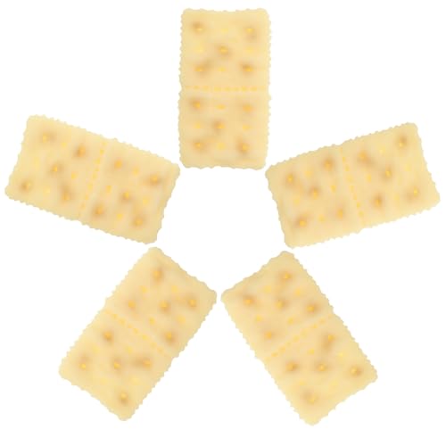 SKISUNO Lebensechte Soda Crackers Modell 5 Stück Harz Keks Dekorationen für Küche Home Decor Fotografie von SKISUNO