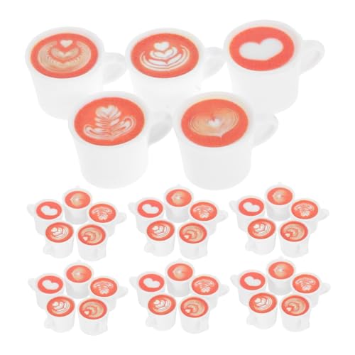 SKISUNO 50 Stück Teiliges Miniatur Kaffeetassen aus Resin Kleine Mini Kaffeebecher für Puppenhaus Küche Winzige Tischdekoration Kreative DIY Bastelaccessoires Realistische Mini Kaffeehaus SKISUNO 50 Stück Teiliges Miniatur Kaffeetassen aus Resin Kleine Mini Kaffeebecher für Puppenhaus Küche Winzige Tischdekoration Kreative DIY Bastelaccessoires Realistische Mini Kaffeehaus von SKISUNO