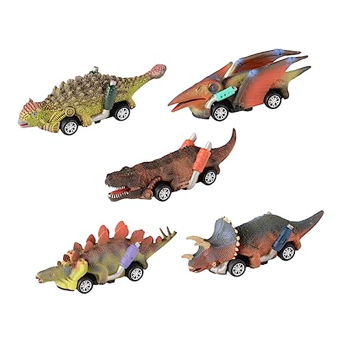 SKISUNO 5st Dinosaurier-Spielzeug Denksportspielzeug Mini-Engineering-Fahrzeug Kinder Zurück Fahrzeuge Spielzeug Spielzeugautos Für Kinder Spielzeugautos Zurück Autospielzeug Plastik von SKISUNO