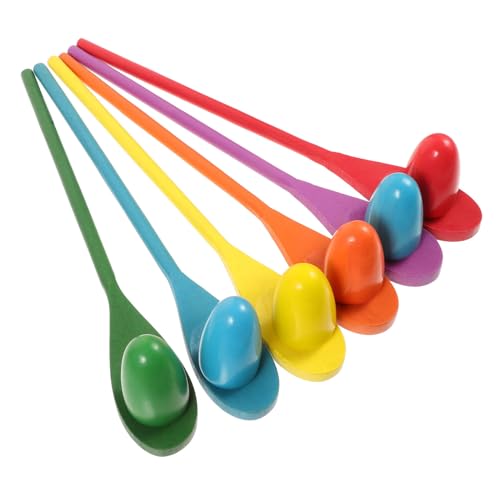 SKISUNO 6 Sätze Teiliges Balance Spielset Holz Eier Lauf Lernspielzeug für Gleichgewichtstraining Hand Augen Koordination Bunt Pädagogisch Sicher Langlebig SKISUNO 6 Sätze Teiliges Balance Spielset Holz Eier Lauf Lernspielzeug für Gleichgewichtstraining Hand Augen Koordination Bunt Pädagogisch Sicher Langlebig von SKISUNO