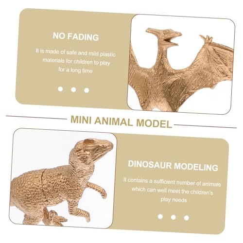 SKISUNO 6 Stück Teiliges Dinosaurier Modellset Realistische Hohle Goldfarbene Figuren Pädagogisches für Langlebig Leicht und Tragbar Geeignet für Zuhause Schule und Outdoor Spiel SKISUNO 6 Stück Teiliges Dinosaurier Modellset Realistische Hohle Goldfarbene Figuren Pädagogisches für Langlebig Leicht und Tragbar Geeignet für Zuhause Schule und Outdoor Spiel von SKISUNO