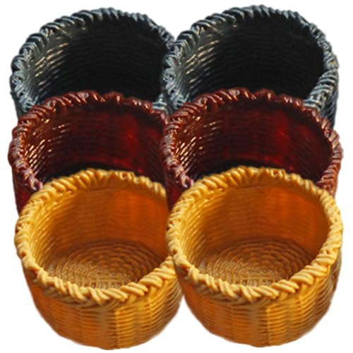 SKISUNO 6 Stück Teiliges Miniaturkorb aus Hochwertigem Resin Realistische Miniatur Dekoration für Puppenhaus Verschleißfest Farbecht Vielseitig als Deko und Foto Requisite Geeignet SKISUNO 6 Stück Teiliges Miniaturkorb aus Hochwertigem Resin Realistische Miniatur Dekoration für Puppenhaus Verschleißfest Farbecht Vielseitig als Deko und Foto Requisite Geeignet von SKISUNO