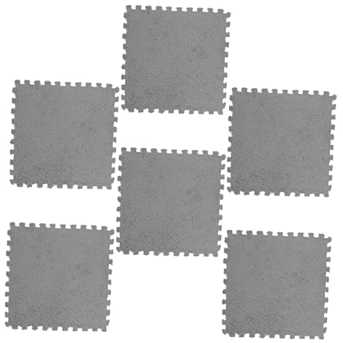 SKISUNO 6 Stück Teiliges Plüsch Eva Puzzlematten Weiche rutschfeste Spiel und Bodenmatten für Zusammensteckbar Vielseitig als Krabbelmatte und Haushaltszubehör SKISUNO 6 Stück Teiliges Plüsch Eva Puzzlematten Weiche rutschfeste Spiel und Bodenmatten für Zusammensteckbar Vielseitig als Krabbelmatte und Haushaltszubehör von SKISUNO