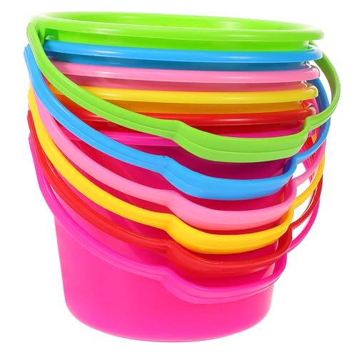 SKISUNO 6 Stück Teiliges Sand und Strandspielzeug Eimer aus Leichtem Bruchfestem Bunte Glatte Oberfläche Vielseitig Verwendbar für Sand Wasser Garten und Spielplatz SKISUNO 6 Stück Teiliges Sand und Strandspielzeug Eimer aus Leichtem Bruchfestem Bunte Glatte Oberfläche Vielseitig Verwendbar für Sand Wasser Garten und Spielplatz von SKISUNO
