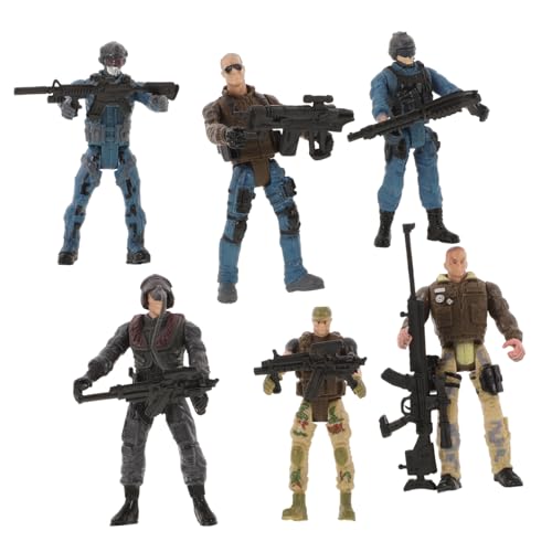 SKISUNO 6 Stück Teiliges Soldaten Actionfigur mit Beweglichen Gelenken Realistisches Kunststoffmaterial Detailgetreue Polizeimotive für Jungen und Sammler Vielseitiges und Dekoration SKISUNO 6 Stück Teiliges Soldaten Actionfigur mit Beweglichen Gelenken Realistisches Kunststoffmaterial Detailgetreue Polizeimotive für Jungen und Sammler Vielseitiges und Dekoration von SKISUNO