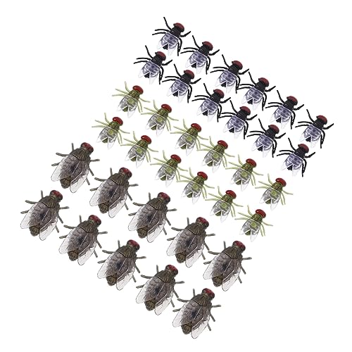 SKISUNO 60 Stück Teiliges Realistische Künstliche Fliegen Tricky Props für Halloween Party Kostüm Streiche und Erwachsene Spaß Horror Modell Insekten SKISUNO 60 Stück Teiliges Realistische Künstliche Fliegen Tricky Props für Halloween Party Kostüm Streiche und Erwachsene Spaß Horror Modell Insekten von SKISUNO