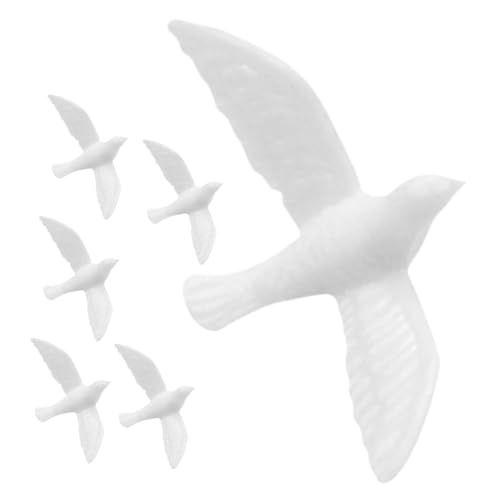 SKISUNO 6Stücke Miniatur Vogelfiguren aus Kunstharz Weiße Tauben Modelle für Puppenhaus Zubehör Gartenminiaturen Realistische Deko Vögel für Kreative Bastelprojekte SKISUNO 6Stücke Miniatur Vogelfiguren aus Kunstharz Weiße Tauben Modelle für Puppenhaus Zubehör Gartenminiaturen Realistische Deko Vögel für Kreative Bastelprojekte von SKISUNO