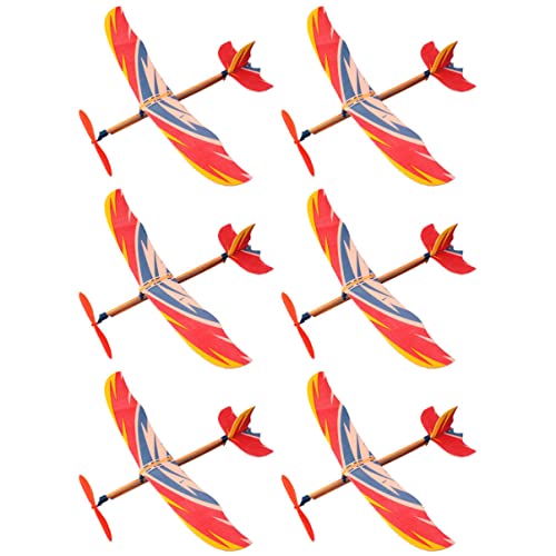 SKISUNO 6pcs Kind DIY Segelflugzeug Flugzeug Spielzeug DIY Handgemachte Spielzeug Kinder von SKISUNO