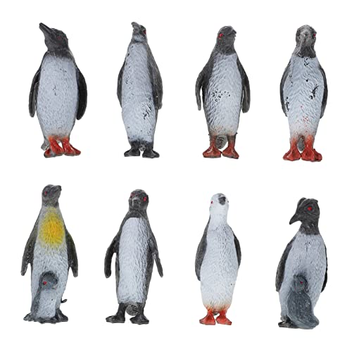 SKISUNO 8St Bulk-Mini-Spielzeug Spielzeug-Kit Pinguin-Partyzubehör Winterfiguren Pinguin-Spiele Tier Spielzeuge Mini-Pinguin-Spielzeug Miniatur Dekorationen Skulptur einstellen Kind Statue von SKISUNO