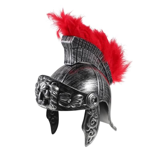 SKISUNO Antiker römischer Kriegerhut Römisches Kostüm für Erwachsene Kopfbedeckung für römische halloween kostüm halloween costume Männer Hüte Tiara Soldatenkostüm für Erwachsene Pu Helm von SKISUNO