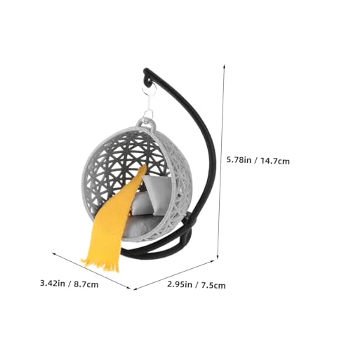 SKISUNO DIY Hängender Stuhl Zubehör Tiny Möbel für Puppenstube Wohnraumdekor Kreatives Bastelset Geschenk SKISUNO DIY Hängender Stuhl Zubehör Tiny Möbel für Puppenstube Wohnraumdekor Kreatives Bastelset Geschenk von SKISUNO