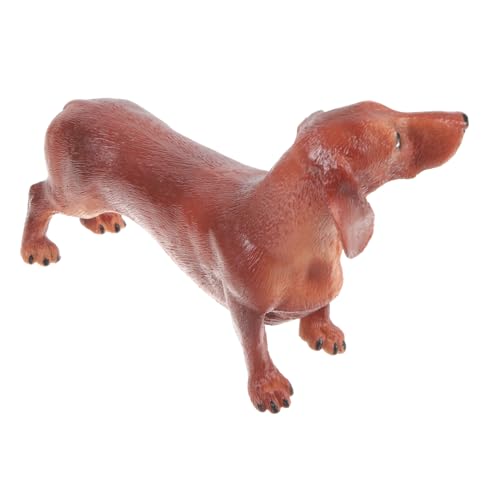SKISUNO Dackelspielzeug Dackelfigur Aus Kunststoff Realistische Hundefigur Dackelfigur Aus Kunstharz Hundesammlungsfiguren Realistische Dackeltiere Mini Künstlicher Hund Plastik Kind von SKISUNO